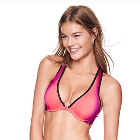 PINK Victoria's Secret Other - VS PINK Cool & Comfy Plunge Push Up Bra 34D
